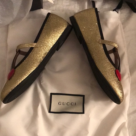 BLOWOUT⚡️KIDS GUCCI HEART BALLET FLATS - Picture 4 of 8